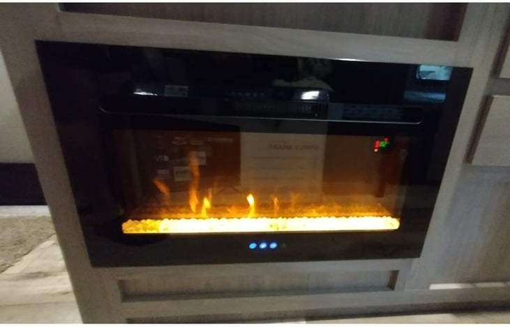 not big on the campfire smell?? relax inside with your own campfire... without the smell and work to start a fire