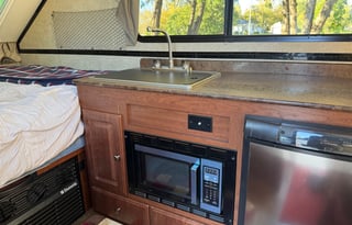 Cozy A-Frame Camper - Sleeps 4, A/C, Delivery