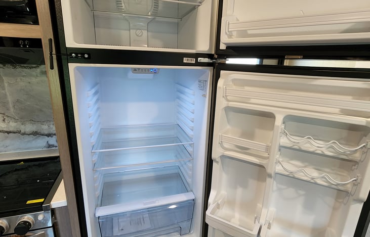See how big the fridge is for yourself, load it with good eats and dont forget the drinks. Ice cold with a freezer too.