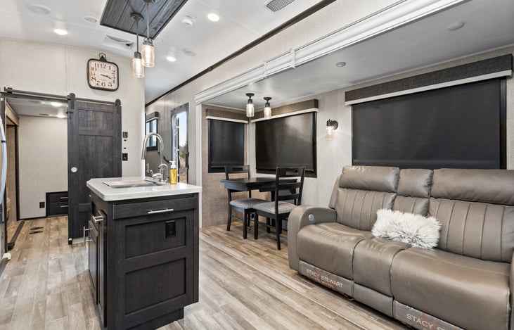 Couch folds out to a double size bed