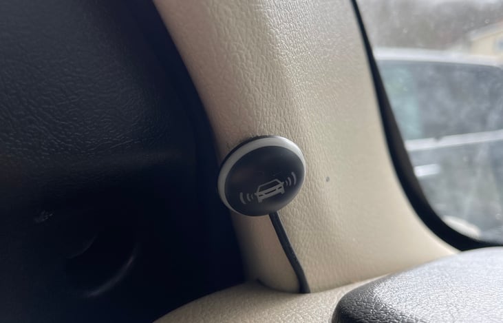 Blindspot notification, notifies when a vehicle has entered into your blindspot while driving