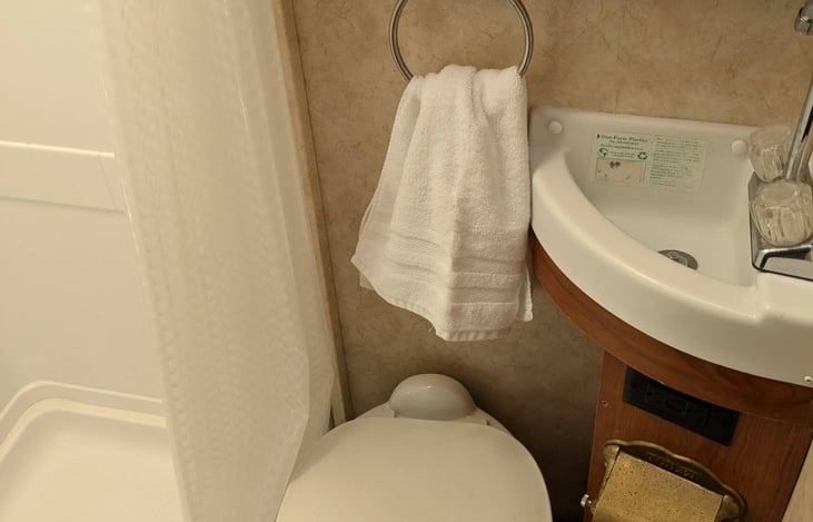 Clean bathroom and shower