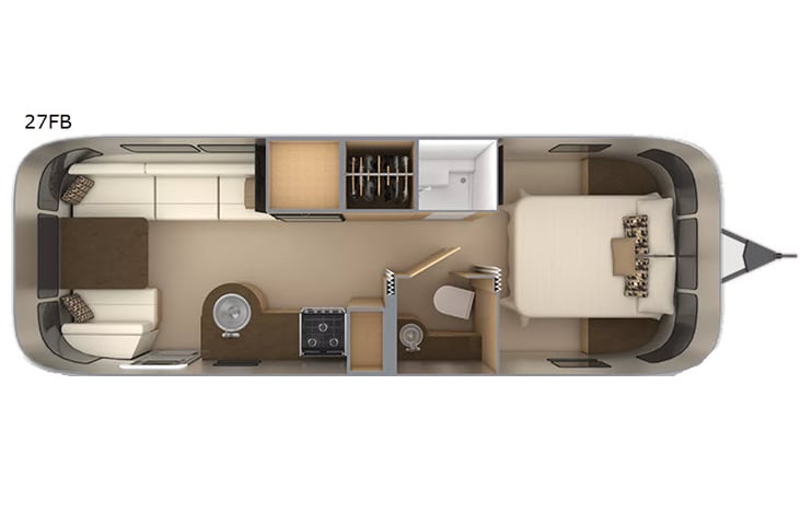 Representative floor plan provided by a trusted RVshare partner.