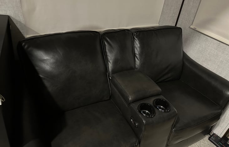 Power recliners.  Lighted cup holders. W USB ports