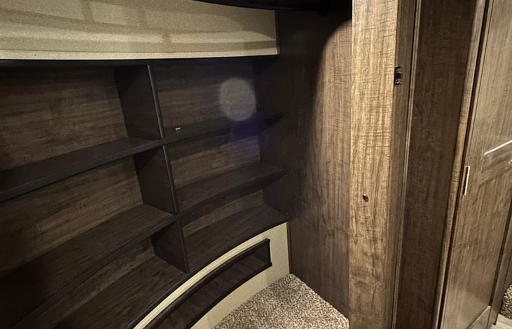 Picture of the inside of the closet.