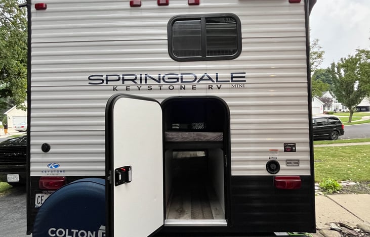 Rear entrance storage