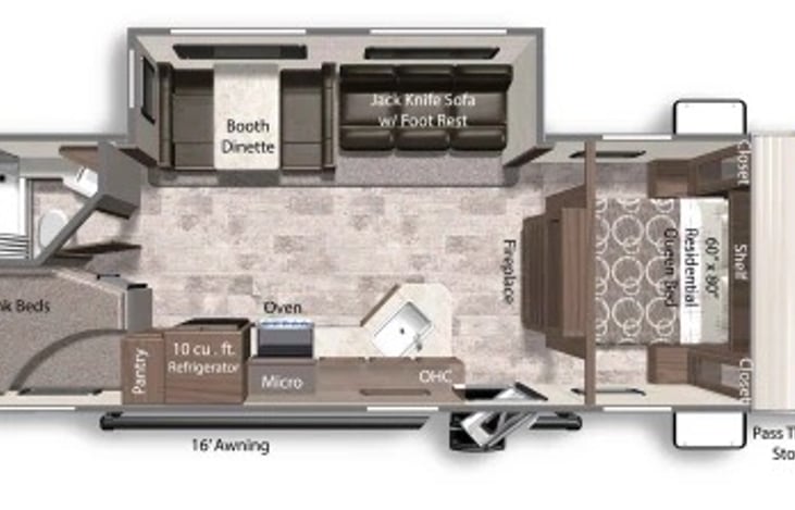 Layout of our 2024 Dutchman Colorado