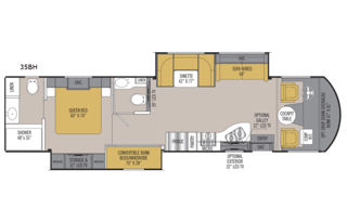 Glamping Fun: Mirada 35BH Class A w/ 2 Bathrooms