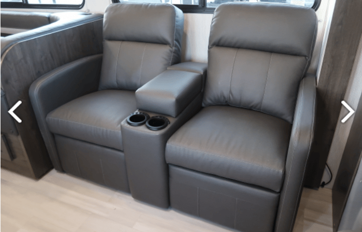 Awesome recliners with massage and heat! Perfect for watching TV, also have seat belts