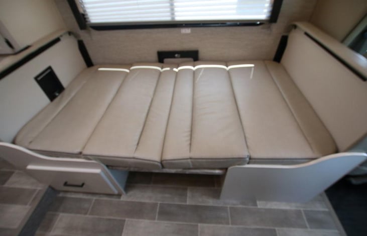 Dinette made into a bed