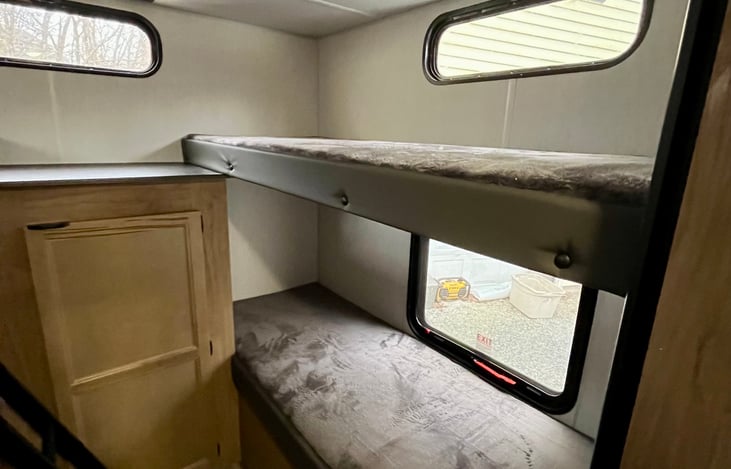 Single Bunks in rear Bunkhouse.