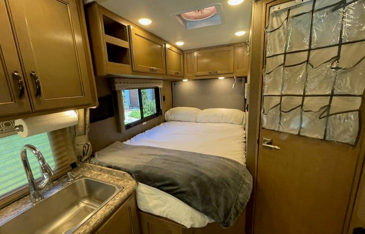 Awake refreshed in this Queen Size bed. Upgraded Plush Mattress!