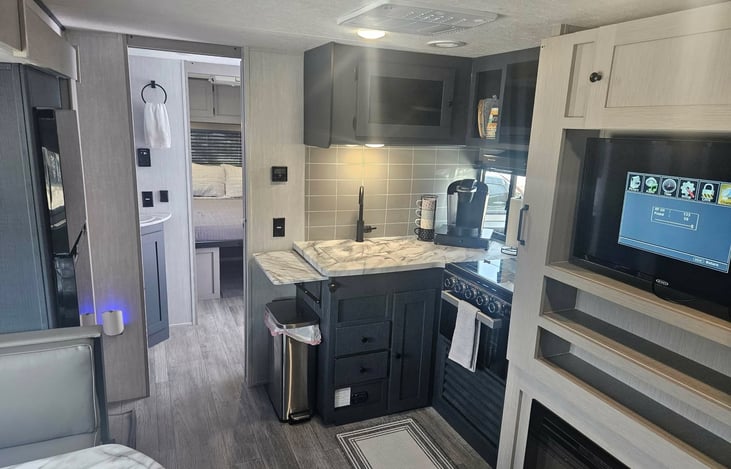 Kitchen and Entertainment Center