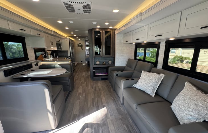 Spacious, clean and comfortable living and dining area