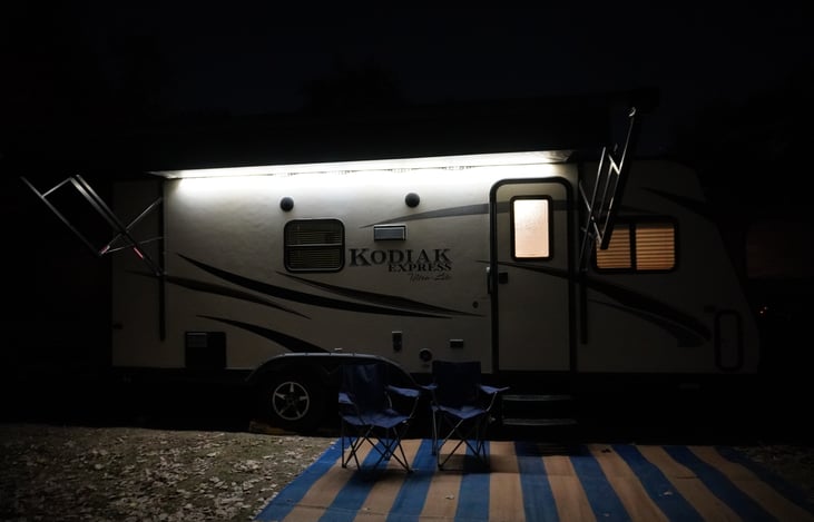 RV lighting to relax and enjoy the evening