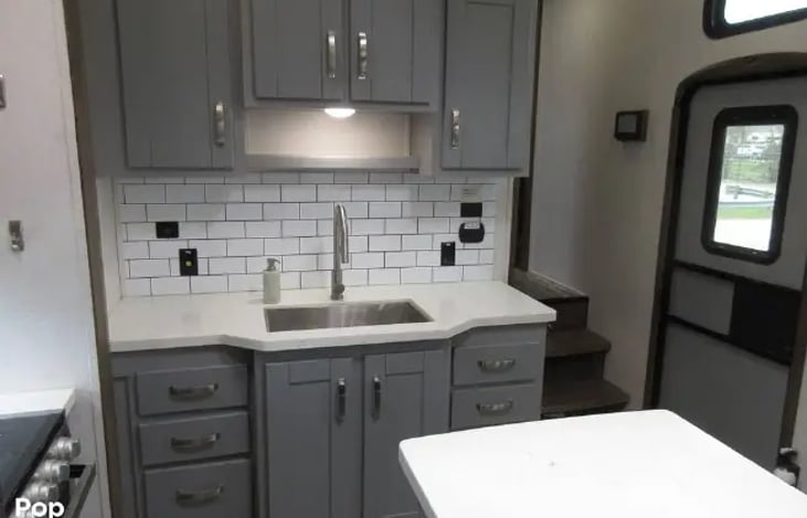 Kitchen sink and storage