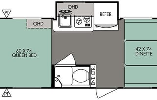 The Little Bean - Forest River R-Pod 177