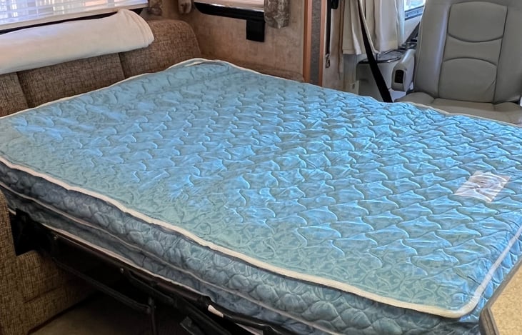 Queen air mattress. Pump is on board.