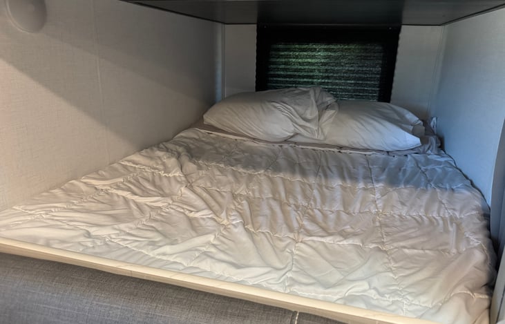 Large bunk beds (Twin XL) can fit two adults each