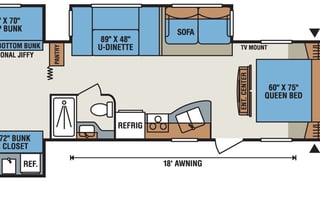 2016 KZ Sportsmen S331BHK