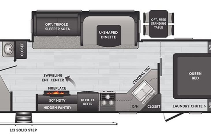 Floor Plan (with U-Shaped Dinette)