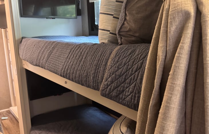 24" Smart TVs in each bunk