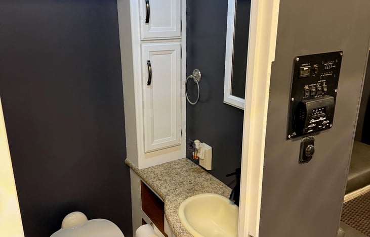 Bathroom with storage