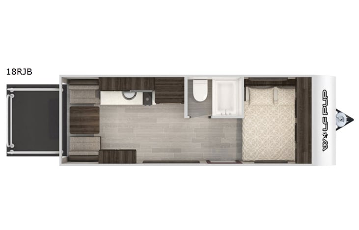 Representative floor plan provided by a trusted RVshare partner.