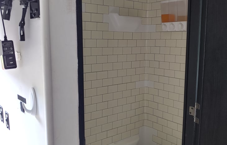 Wall mount shampoo, soap and conditioner for the shower