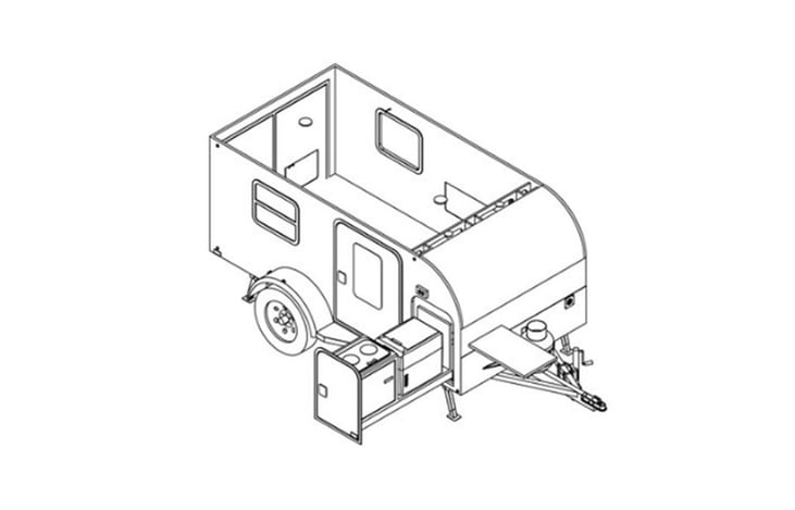 Representative floor plan provided by a trusted RVshare partner.