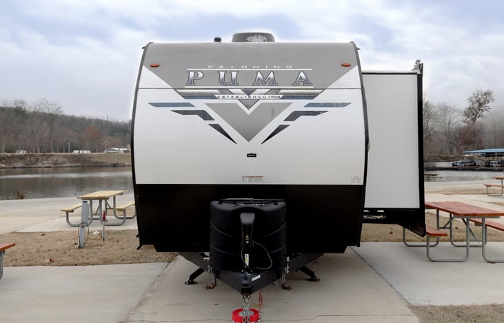 Experience "Gratitude" with our 2022 Palomino Puma 32RBFQ2 located near Table Rock Lake near Branson Missouri and Lake Of The Ozarks. Thank you from us at StoneMountainRVs(dot)com