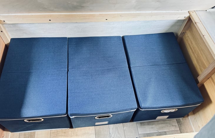 Additional storage in master bedroom!