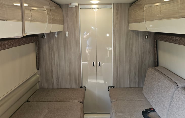 Bathroom sliding doors for privacy.