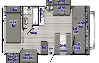 NEW 32' Bunkhouse sleeps 10