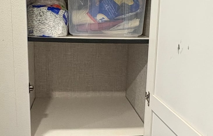 Lots of storage space in the pantry!