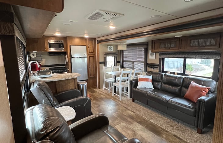 Living Area and Kitchen