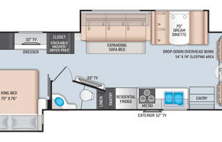 2018 LuxuryThor 35M, 2 Bath-Laundry Room