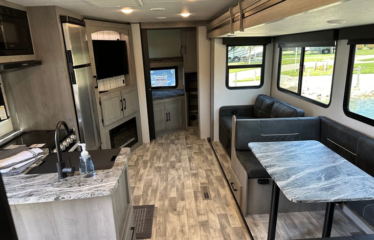 View is from the front looking to the rear.