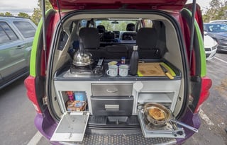 Sleeps 4, Dodge Grand Caravan, mini RV