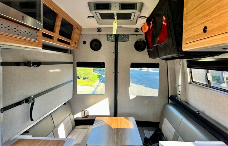 Honeycomb removable bed with memory foam cushions.