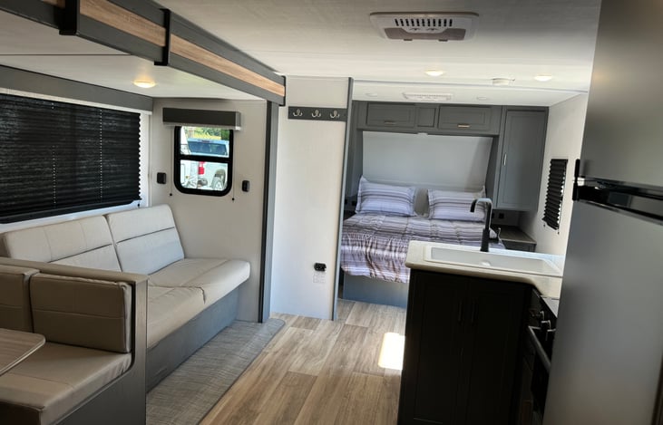 Living area and master