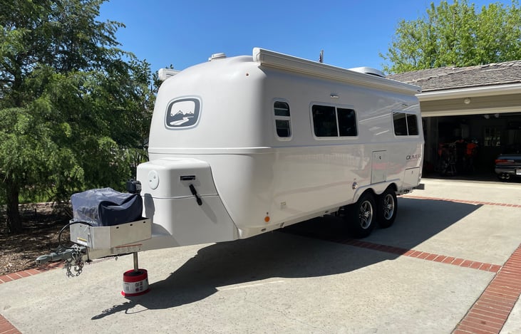 front driver view with awnings in