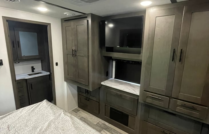 Access to Full Bathroom at the rear of the coach