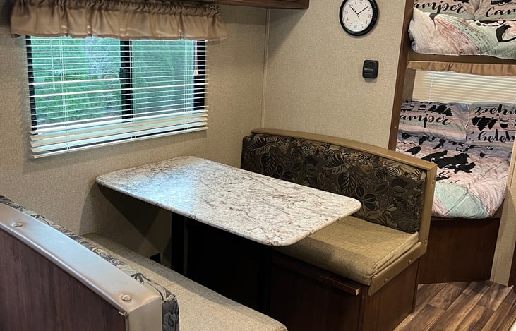 Dinette turns into bed