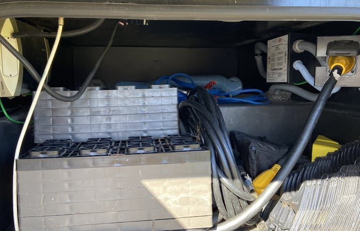 Leveling Blocks and Power Cords