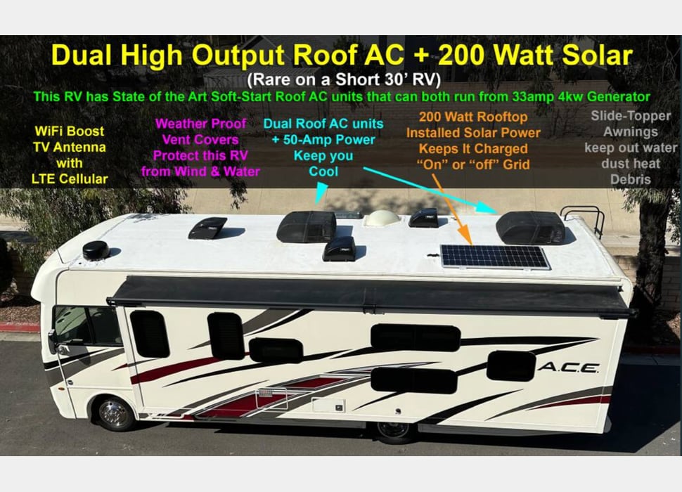Class A Motor Home rentals in Las Vegas