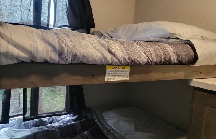 2 of 4 bunks in the bunkroom.