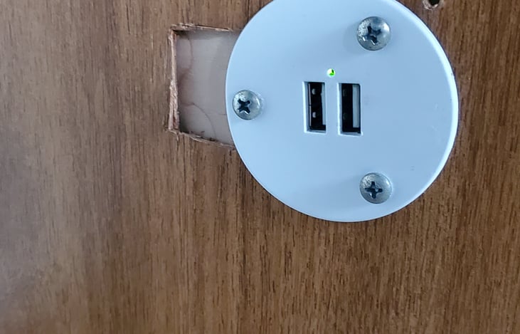 USB Charger under table