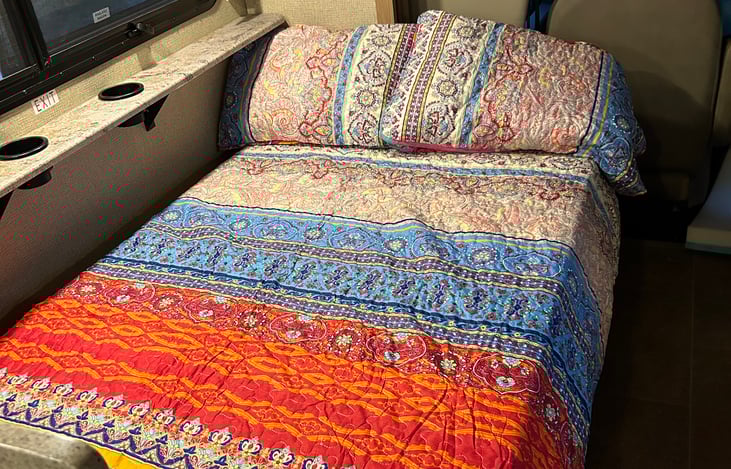 Jack-knife couch doubles as bed.