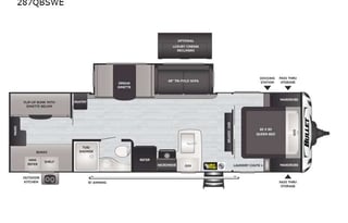 Kid Friendly Quad Bunkhouse 2021 Keystone Bullet